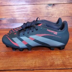 Adidas Predator Club FG/MG Soccer Cleats‎ Men 7 Black Red Gray